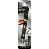 (2 pack) L'Oreal Paris Brow Stylist Definer Waterproof Eyebrow Mechanical Pencil, Brunette, 2 Pack