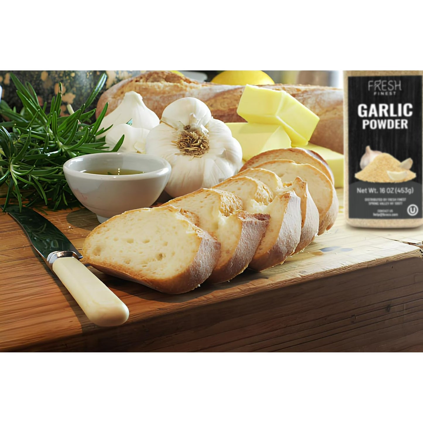 Premium Garlic Powder - 16 oz Bottle - 100% Pure, Non-GMO, Gluten-Free, Ground Garlic Spice for Cooking