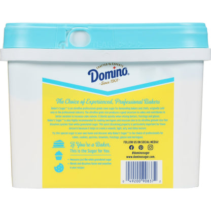 Domino Pure Cane Ultrafine Granulated Baker's Sugar 3.5 lb Tub