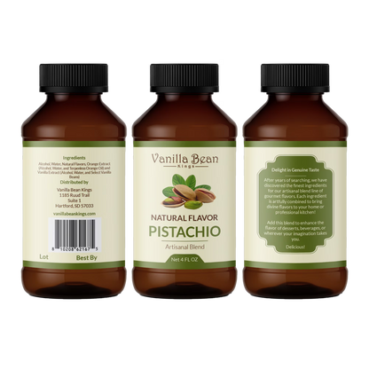 Natural Pistachio Extract for Baking and Flavoring - 4 OZ - Natural Flavors for Baked Goods, Desserts, & Cooking