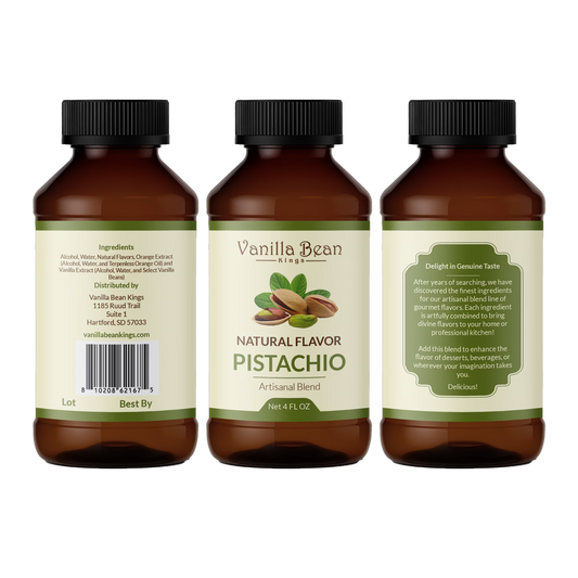 Natural Pistachio Extract for Baking and Flavoring - 4 OZ - Natural Flavors for Baked Goods, Desserts, & Cooking