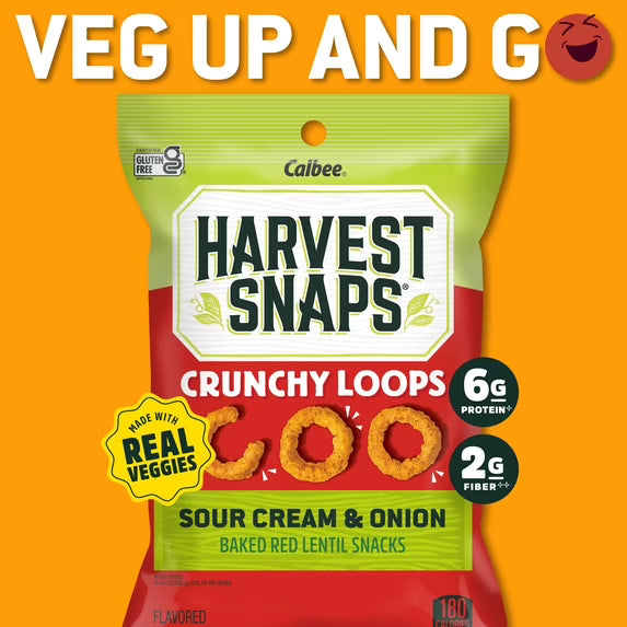 Harvest Snaps Crunchy Loops Sour Cream & Onion 1.35oz
