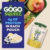 GoGo squeeZ Low Fat Yogurtz Strawberry and Banana Yogurt Snack Pouches, 3 oz (16 Pack)