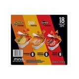 Frito-Lay Minis Doritos Cheetos and SunChips Snacks Variety Pack, Snack Size Cups, 18 Pack