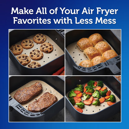 (3 pack) Reynolds Kitchens Parchment Paper Air Fryer Liners, 50 Count
