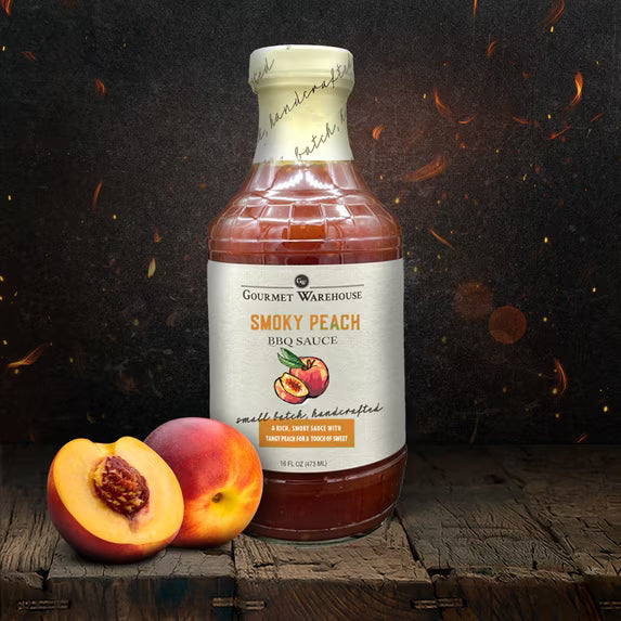 Gourmet Warehouse Smoky Peach Barbecue Sauce, 16 Fl Ozs, 2 Pack