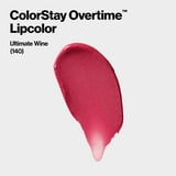 Revlon ColorStay Overtime Longwearing Gloss Lipstick with Vitamin E, 140 Ultimate Wine, 0.07 fl oz