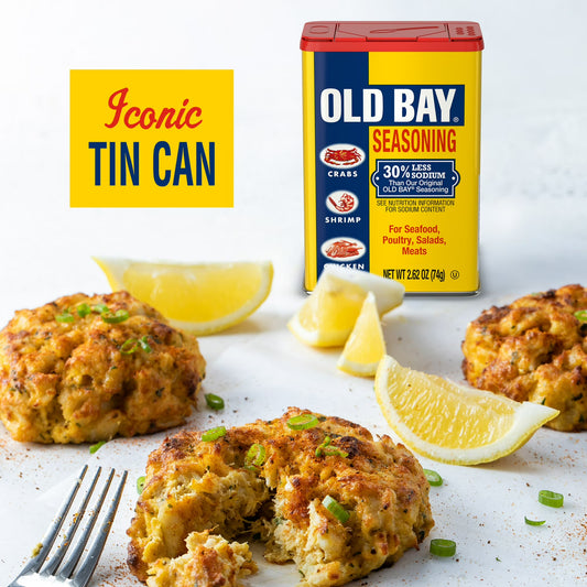 OLD BAY Kosher Less Sodium Seasoning, 2.62 oz Can