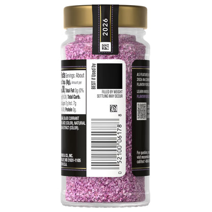 McCormick Black Currant Finishing Sugar, 2.75 oz Bottle