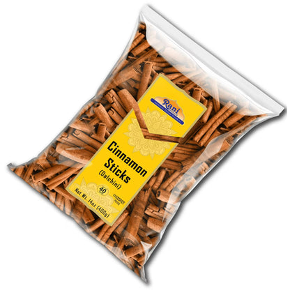Rani Cinnamon Sticks 14oz (400g) - 72-88 Sticks - Strong Aroma, Perfect for Baking, Cooking & Beverages | 3+ Inches Length - Cassia Saigon Cinnamon from Vietnam | Kosher