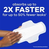 Always Infinity FlexFoam Pads, Size 4, Overnight, Wings, Unscented, 26 Count