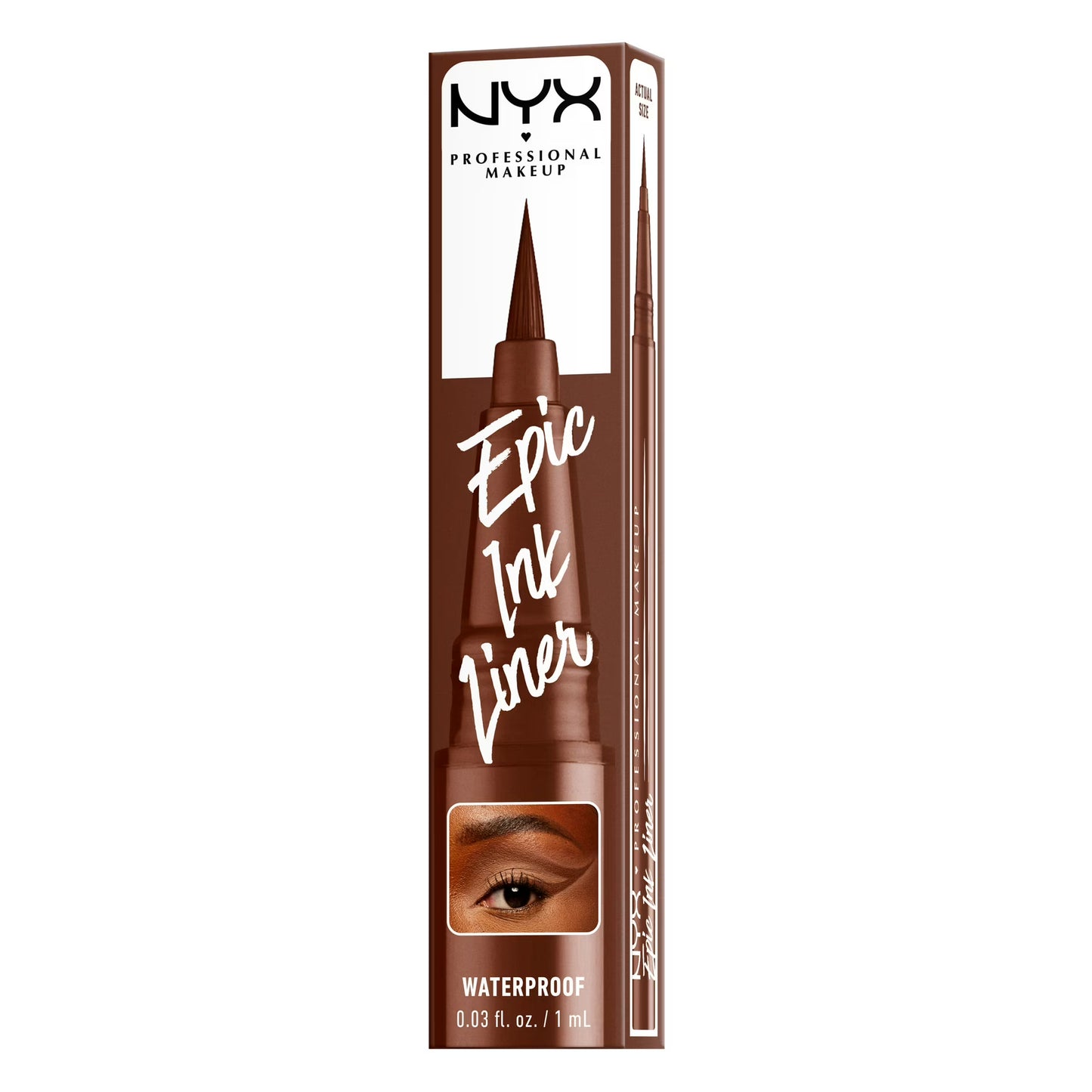 NYX Professional Makeup Epic Ink Liner, Waterproof Liquid Eyeliner Pen - Graham Cracker, Graham Cracker, 0.03 fl oz