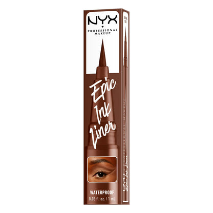 NYX Professional Makeup Epic Ink Liner, Waterproof Liquid Eyeliner Pen - Graham Cracker, Graham Cracker, 0.03 fl oz