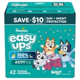 Pampers Easy Ups Bluey Potty Training Pants Size 6T7T, 42 Count (Select for More Options)