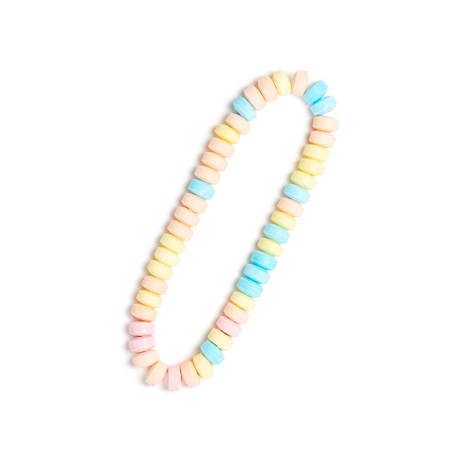 36 Candy Necklaces Individually Wrapped, Nostalgic Pastel Candy Jewelry Perfect for Party Favors, Pinata Fillers and Goodie Bags, By 4YoreElves