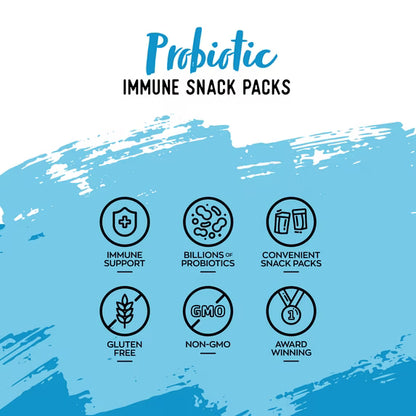Nature's Garden Probiotic Immune Snack Packs 28.8oz (1.2oz x 24) - Pack of 4 - Plant-Based, Gluten-Free, Non-GMO, Convenient Healthy Snacks