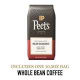 Peet's Coffee Major Dickason's Blend Premium Dark Roast Whole Coffee Beans, Arabica, 10.5 oz