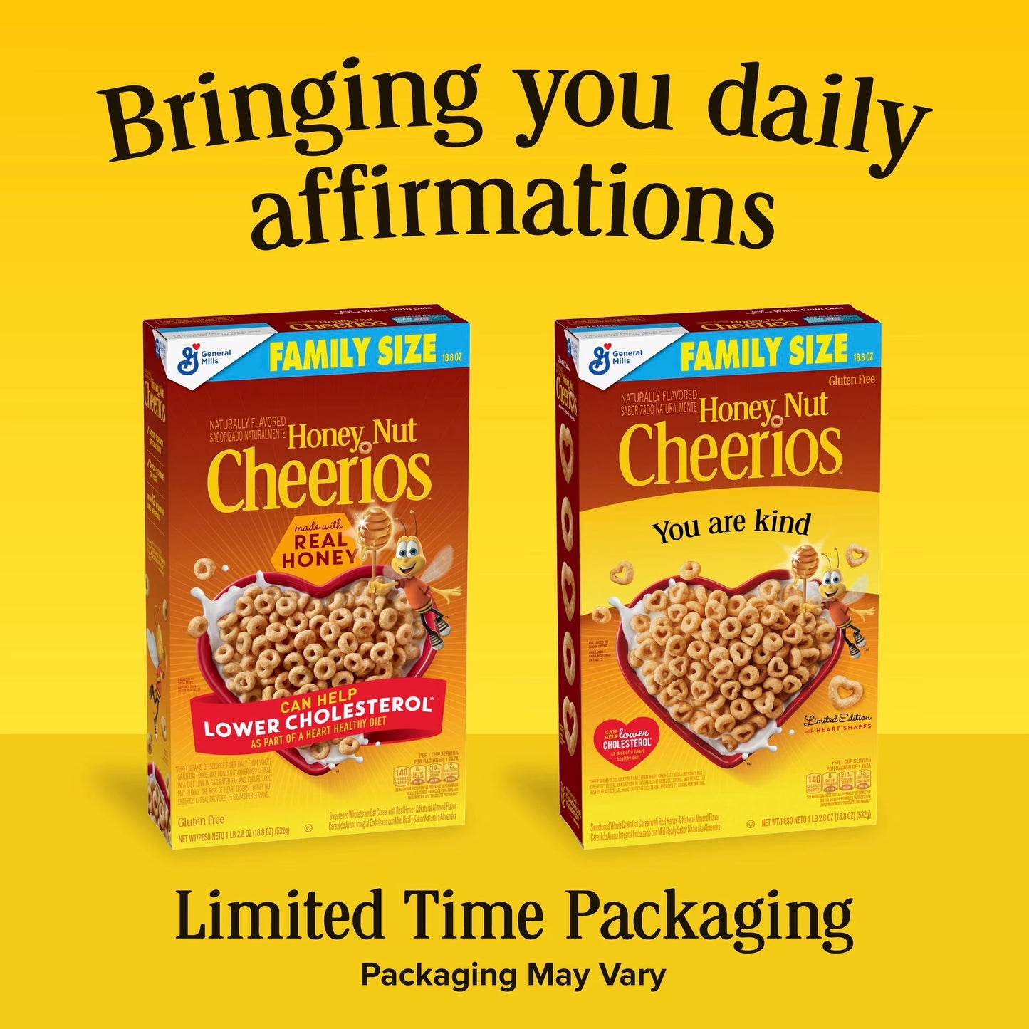 Honey Nut Cheerios, Heart Healthy Gluten Free Breakfast Cereal, Family Size, 18.8 oz