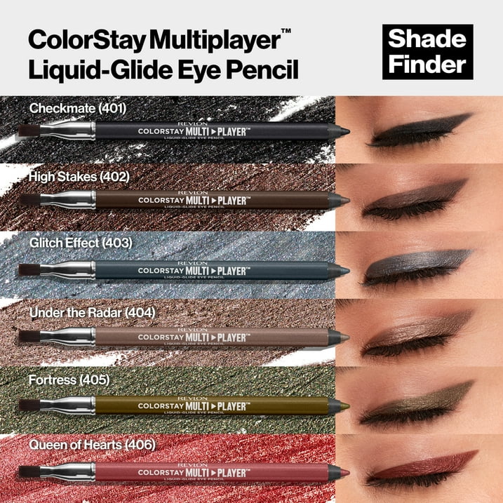 Revlon ColorStay Multiplayer Liquid-Glide Eye Pencil, Waterproof Eye Liner, 403 Glitch Effect, 0.03 oz