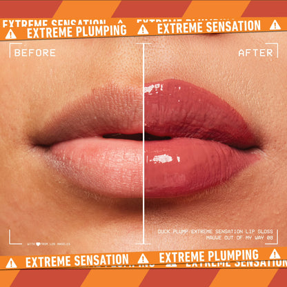 NYX Professional Makeup Duck Plump Extreme Sensation Lip Plumping Gloss, Mauve Out of My Way, 0.23 fl oz