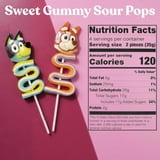 Bluey and Bingo Gummy Lollipops, Birthday Party Candy, Pack of 4, 2 of Each, 4.94 Ounces