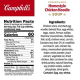 (4 pack) Campbell’s Condensed Homestyle Chicken Noodle Soup, 22.2 oz Family Size Can