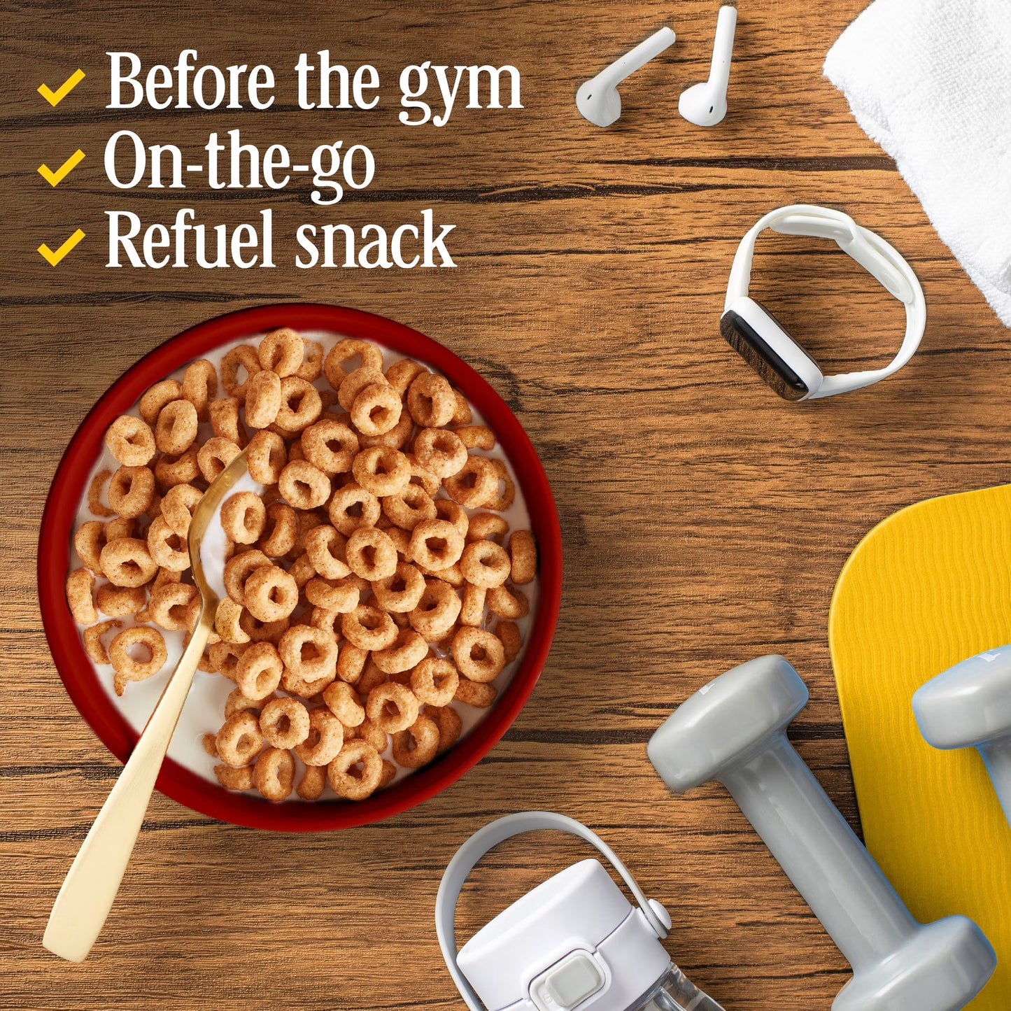 Cheerios Protein Cereal, Cinnamon, 8g Protein, Family Size, 15 oz