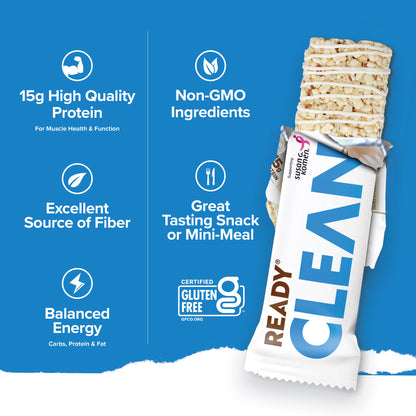 Ready Clean Protein Bar, Vanilla Swirl, 5 Count Box Protein Bar