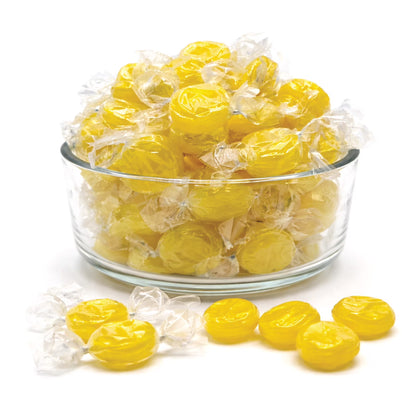 Lemon Drops Hard Candy Old Fashioned – 1 Pound Bulk Bag, Individually Wrapped Classic Lemon Candy, Tart Citrus Flavor, Traditional Yellow Hard Sweets