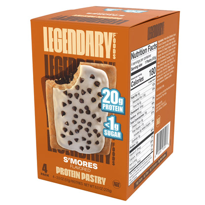 Legendary Foods Gluten Free and Keto Friendly Protein Pastry - S'mores - 8oz/4ct