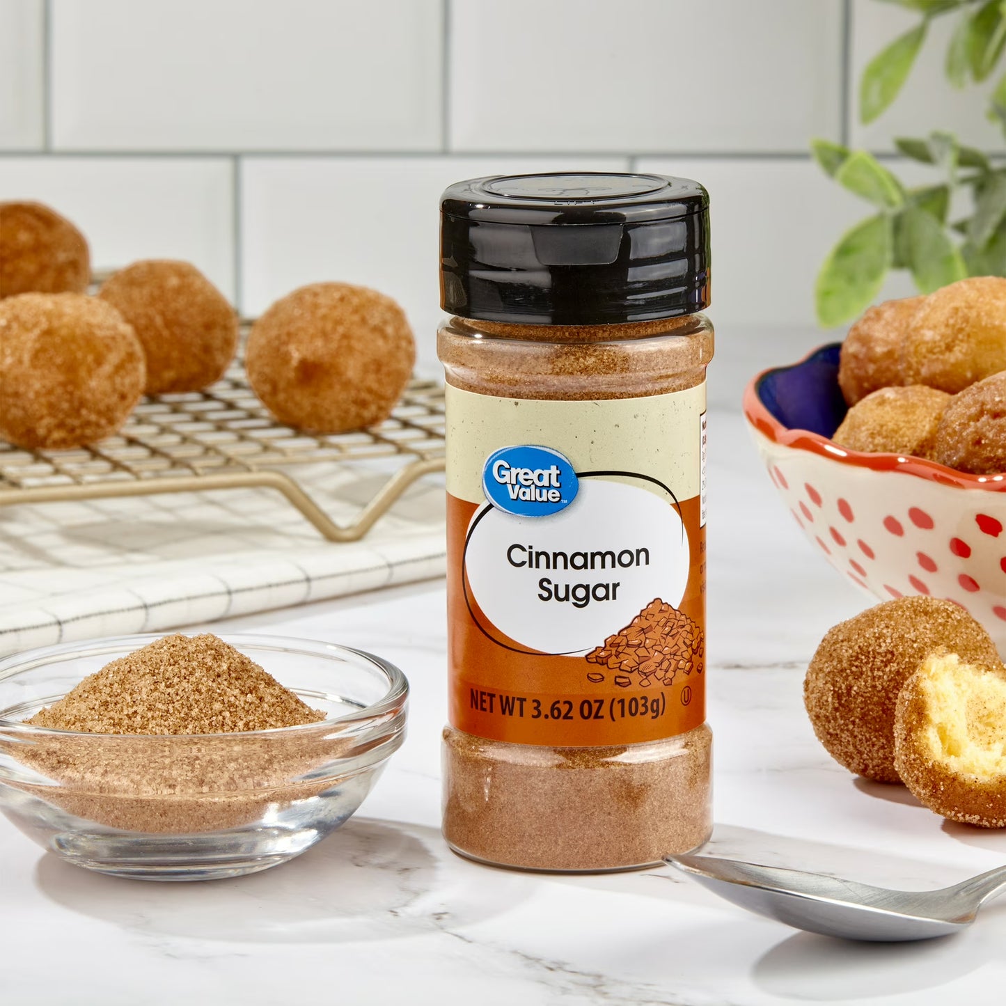 (6 pack) Great Value Cinnamon Sugar, 3.62 oz