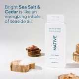 Native Body Wash for Women & Men, Sulfate Free, Sea Salt & Cedar, 18 fl oz
