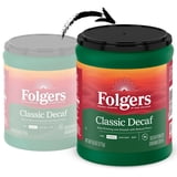 Folgers Decaf Coffee, Ground Coffee, Classic Medium Roast, 9.6 oz Canister