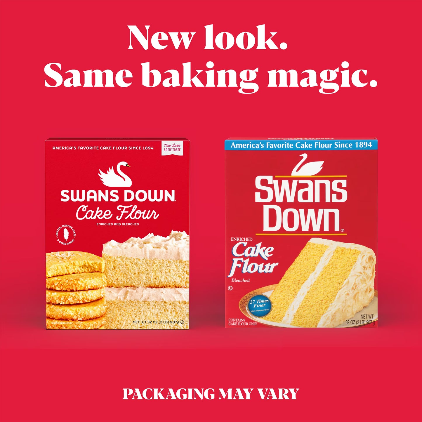 (8 pack) Swans Down Enriched, Bleached Cake Flour, 32 oz