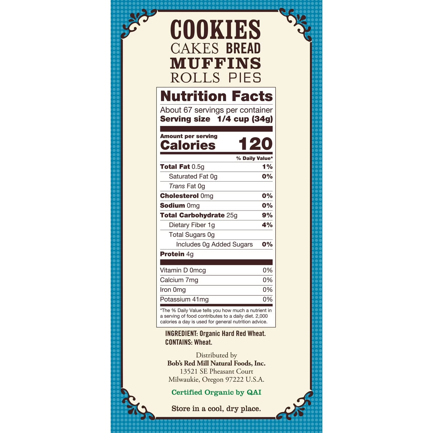 Bob's Red Mill Organic Unbleached White All-Purpose Flour, Allergen-Free, 5 lbs