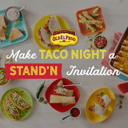 Old El Paso Crunchy Taco Dinner Kit, Easy Meal Prep, 12 Count, 8.8 oz