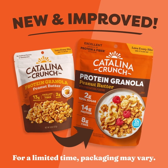 Catalina Crunch Protein Granola, Peanut Butter, 8 oz