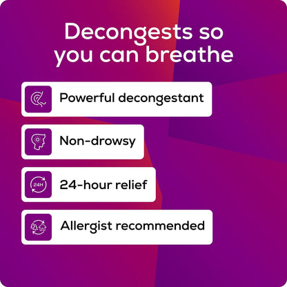 Allegra D 24-Hour Non-Drowsy Allergy and Congestion Relief Tablets, 15 ct.