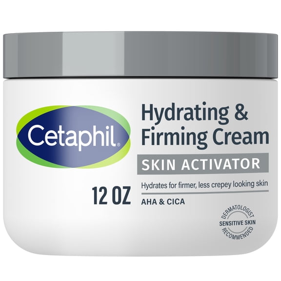 Cetaphil Skin Activator Hydrating & Firming Body Cream with Mandelic Acid (AHA) and Centella Asiatica (CICA) Cream, Hydrates and Firms Aging Skin, Anti-Aging Skin Care, 12 oz