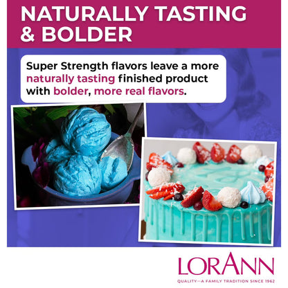 LorAnn Oils Super Strength Flavoring - Used For Candy Making, Flavoring Extracts, Baking, Hard Candy, and Flavor Oils, Blue Raspberry, 1 fl dram
