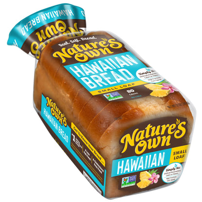 Nature's Own Hawaiian, Non-GMO Small Loaf Bread, Sandwich Bread, 12 oz Loaf