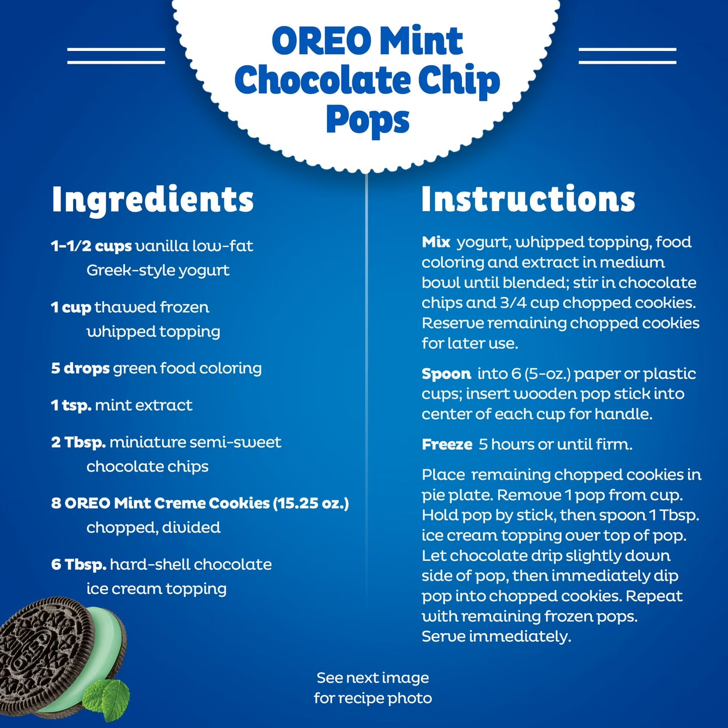 OREO Mint Creme Chocolate Sandwich Cookies, Party Size, 24.95 oz