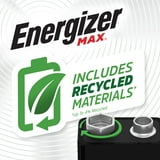 Energizer MAX 9V Batteries (2 Pack), 9 Volt Alkaline Batteries