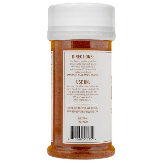 Lillie’s Q Carolina Dirt BBQ Rub – Carolina BBQ Seasoning & Pork Rub for Ribs, Pulled Pork & Chicken, 6 oz