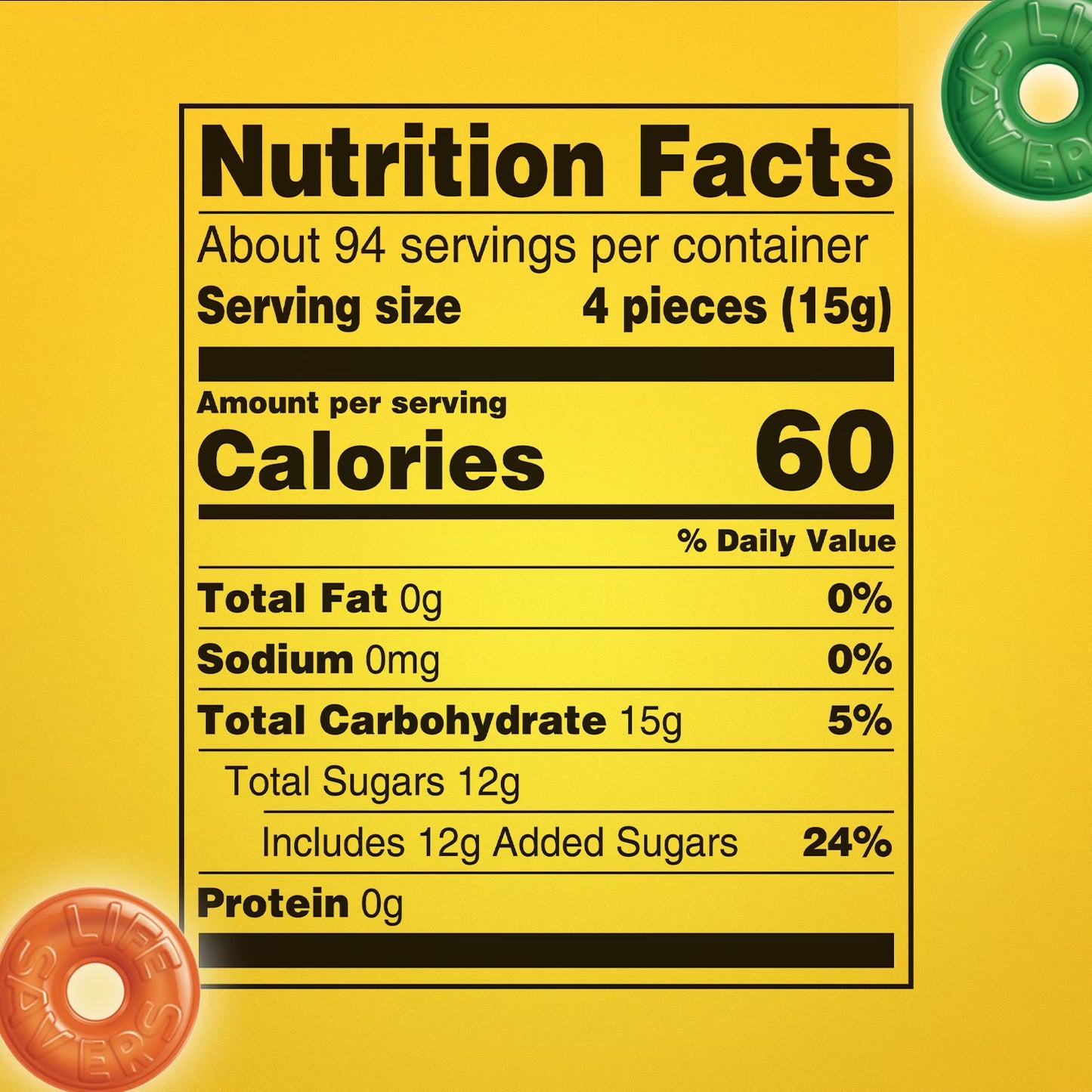 LIFE SAVERS Hard Candy, 5 Flavors Individually Wrapped Fruit Candy, Party Size, 50 oz Bag