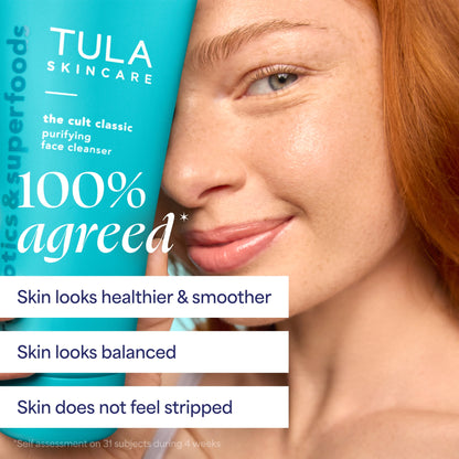 TULA Skin Care The Cult Classic Purifying Face Cleanser, Travel Size, 1.7 fl oz