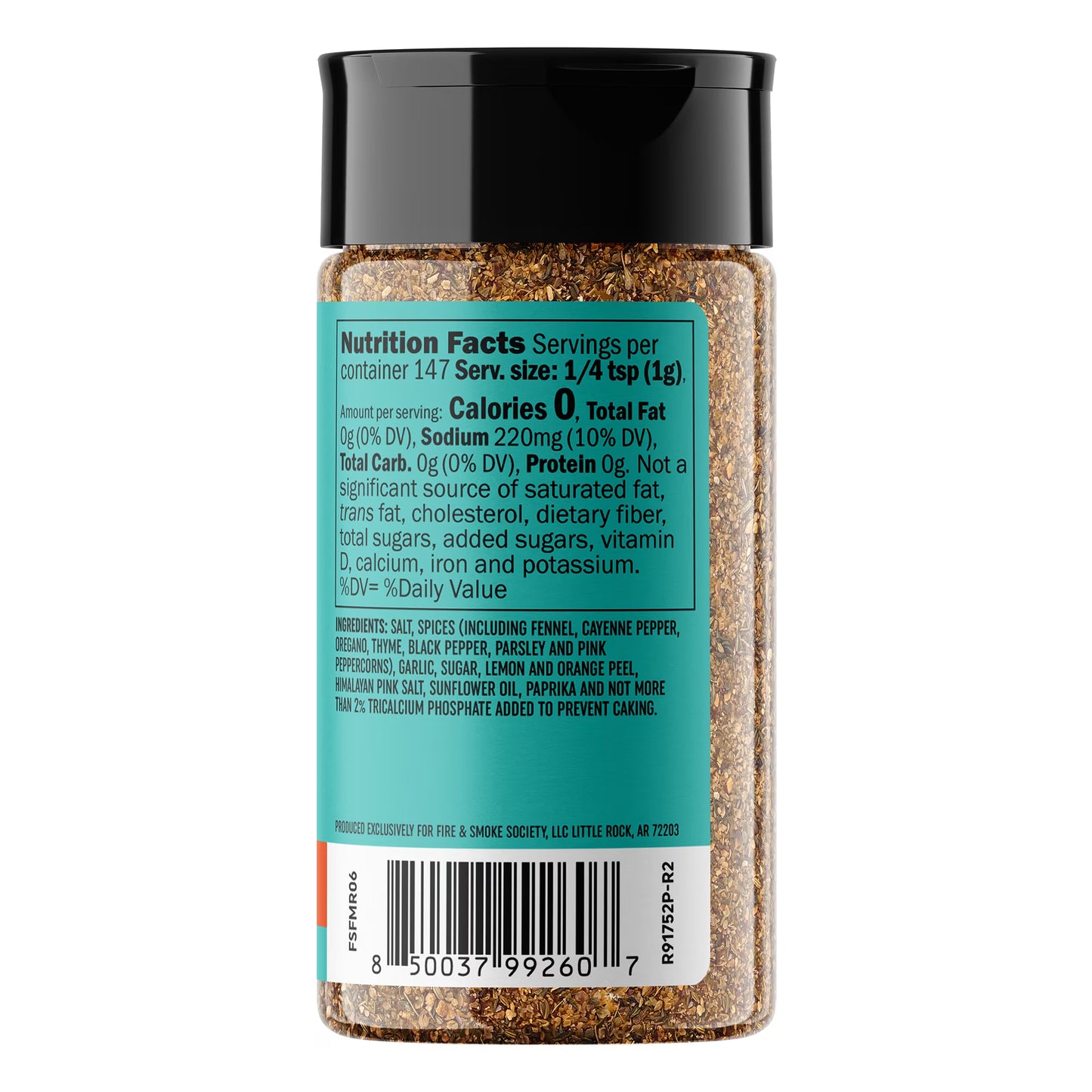 Fire & Smoke Society Fish Monger Fish Seasoning Blend, 5.2 oz Mixed Spices & Seasonings