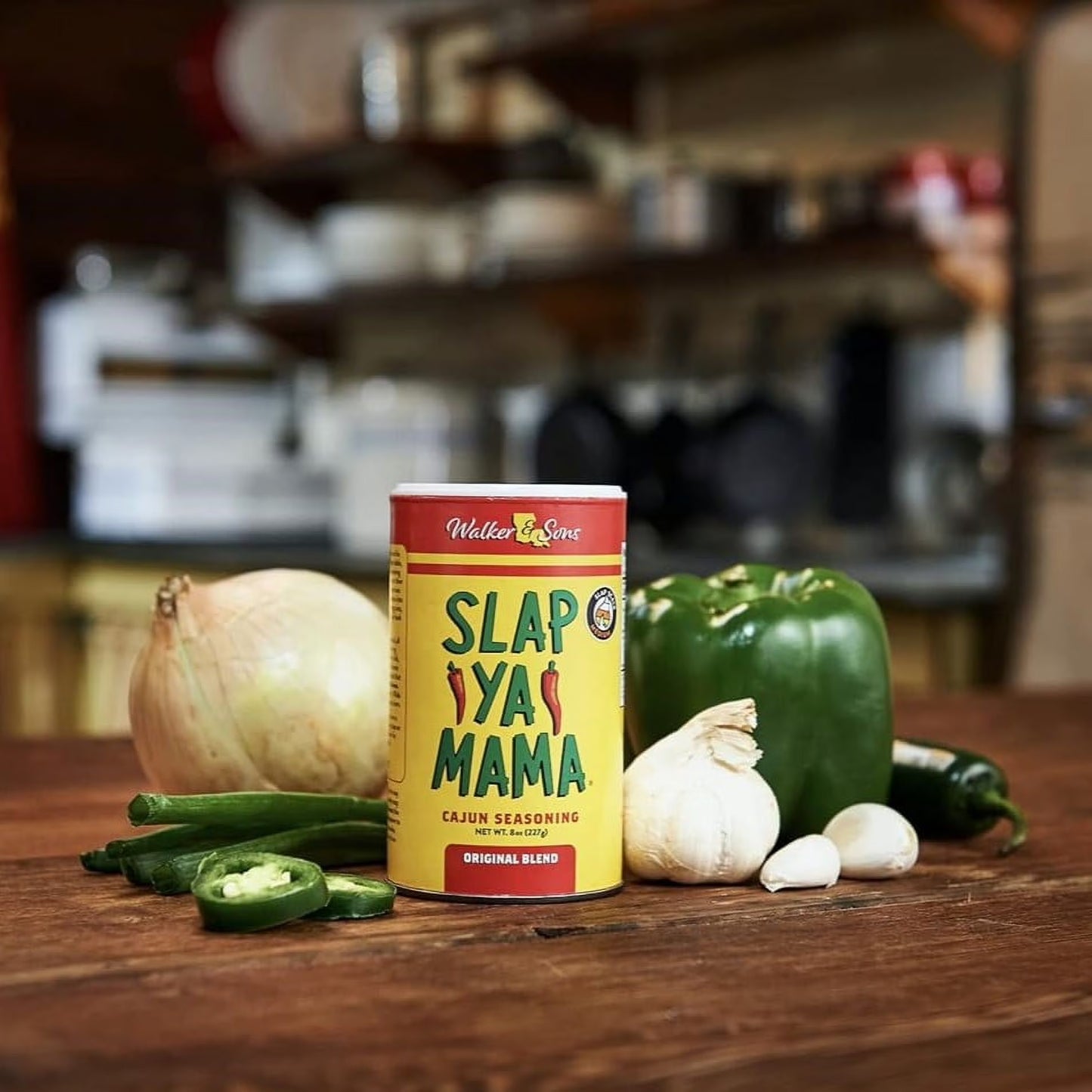 Slap Ya Mama Cajun Seasoning by Walker & Sons, Original Blend, 16 oz Canister – Certified Cajun, Gluten Free, No MSG