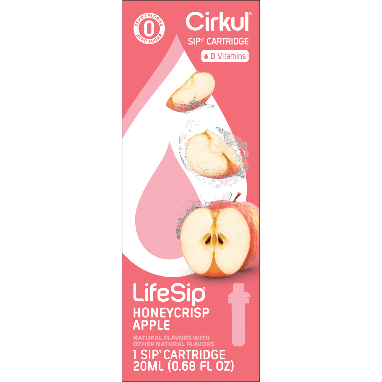 Cirkul LifeSip Honeycrisp Apple Flavor Cartridge, Drink Mix, 1-Pack