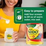NIDO Kinder 1+ Powder Beverage Mix, Immunity Toddler Milk with Vitamins A, C, D, Iron to Support Growth, 28.2 oz Canister